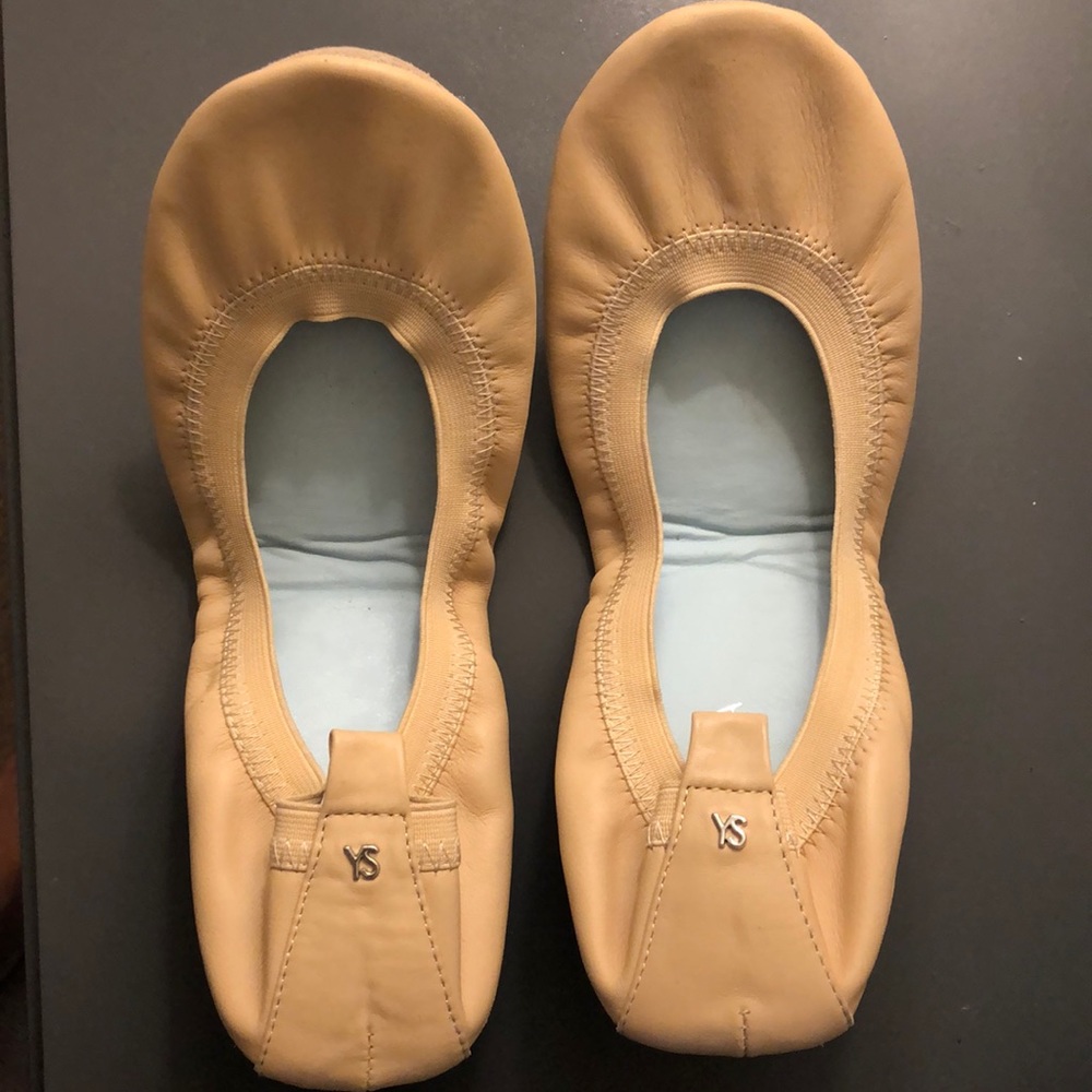 Yosi Samra Nude Foldable Flats